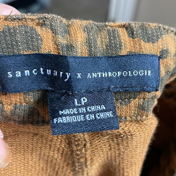 Anthropologie x Sanctuary Animal Print joggers . Excellent New like condition - Picture 6 of 9